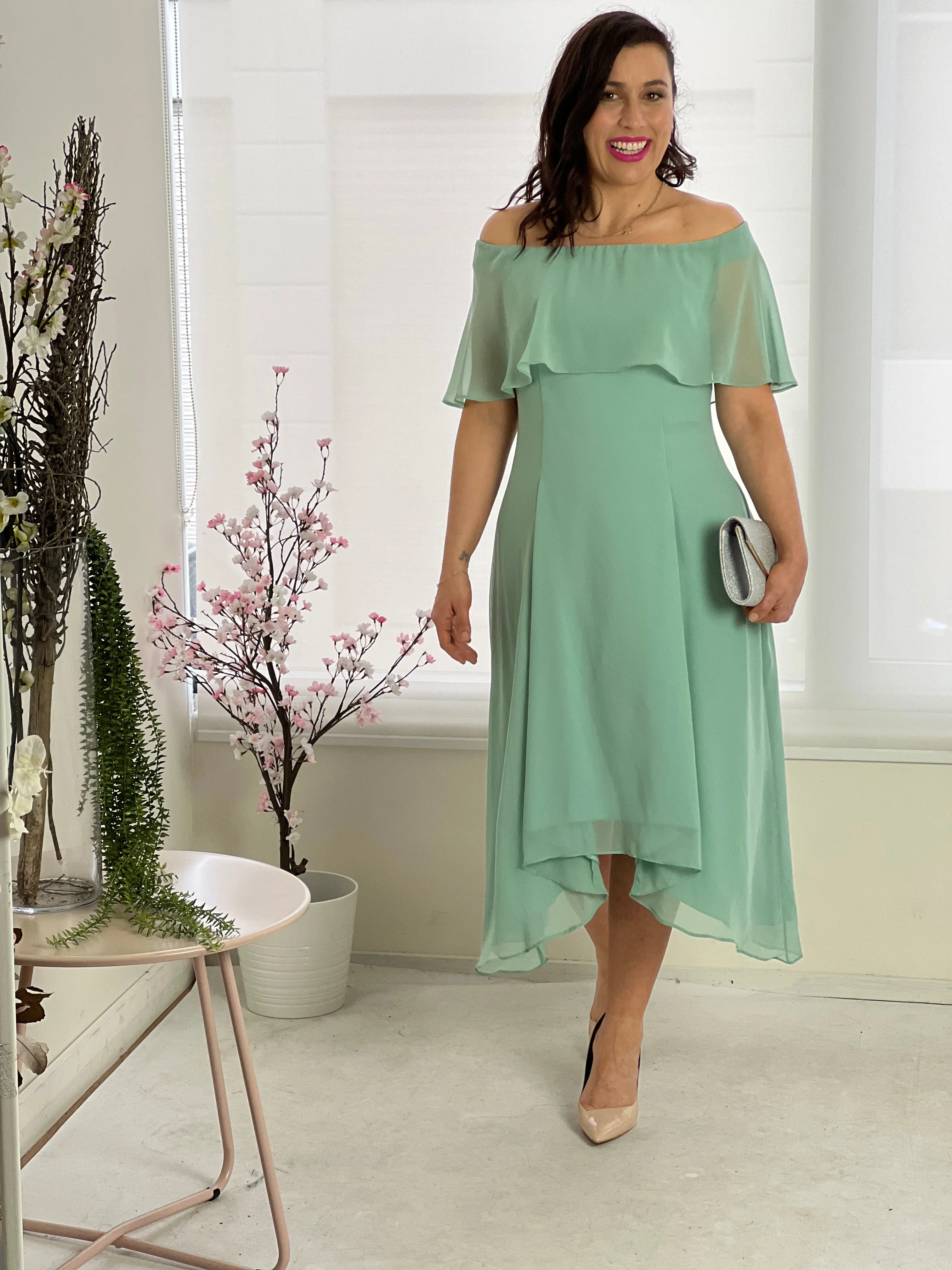 Sonya Mint Evening Dress