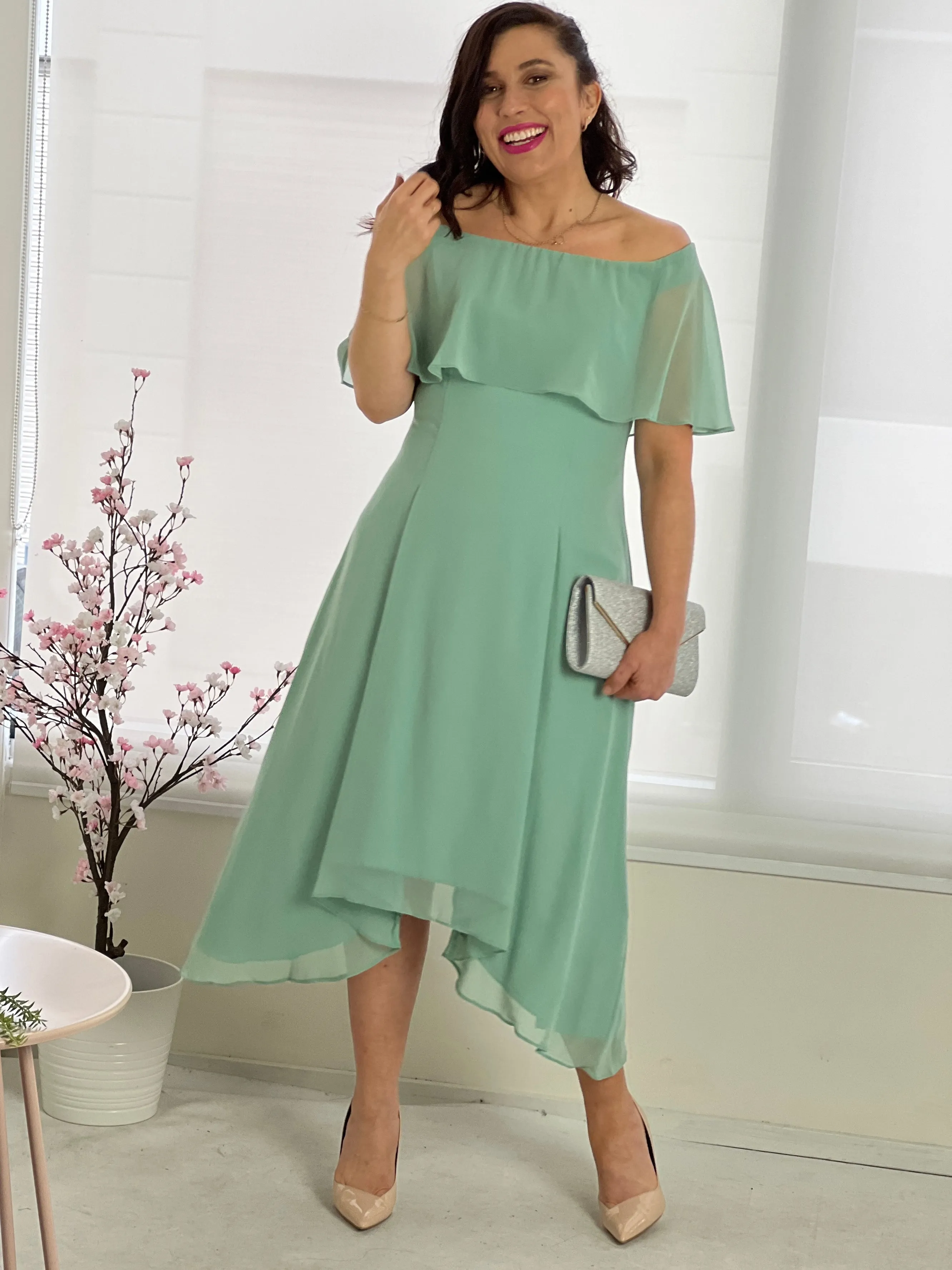 Sonya Mint Evening Dress