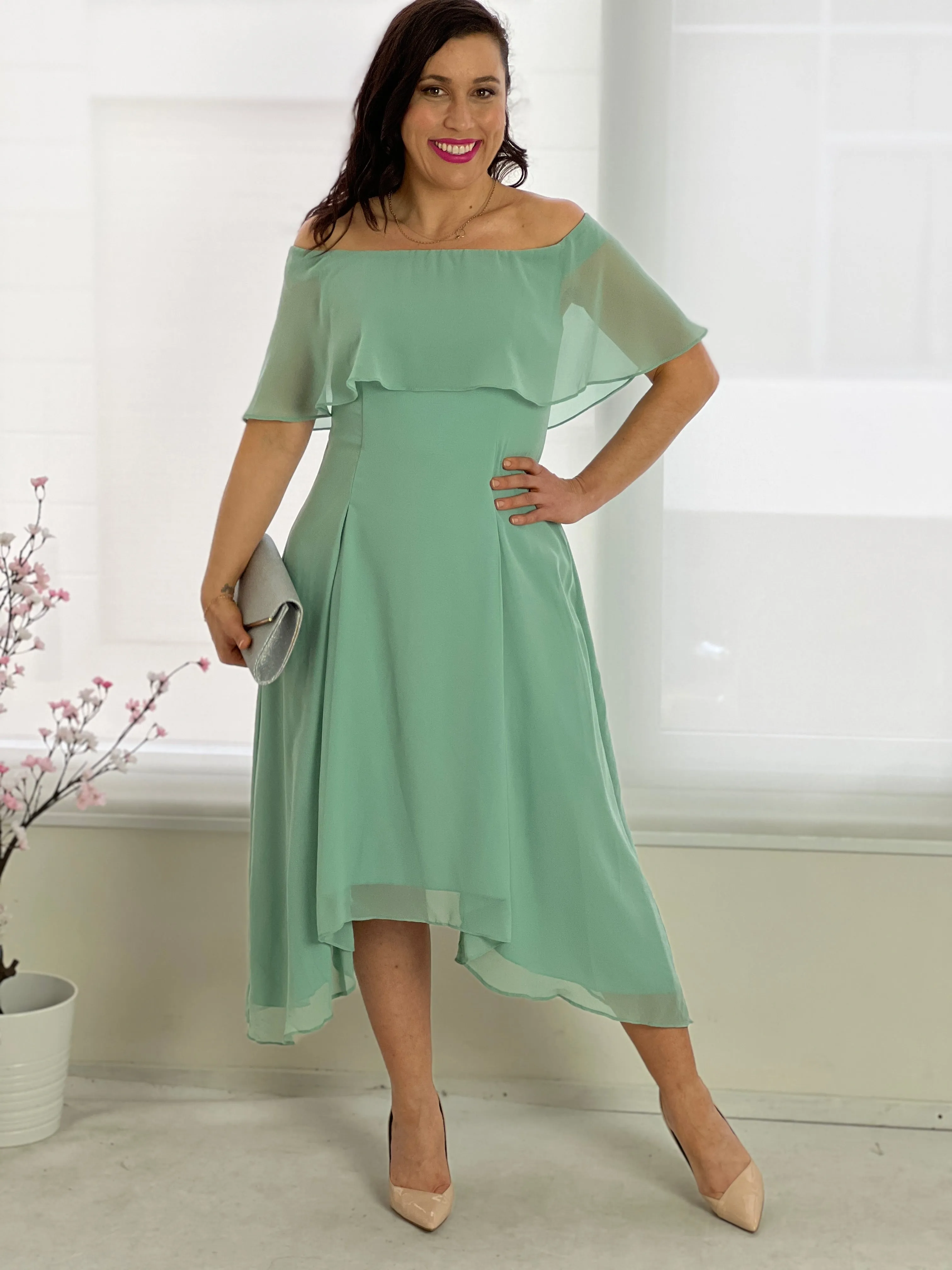 Sonya Mint Evening Dress