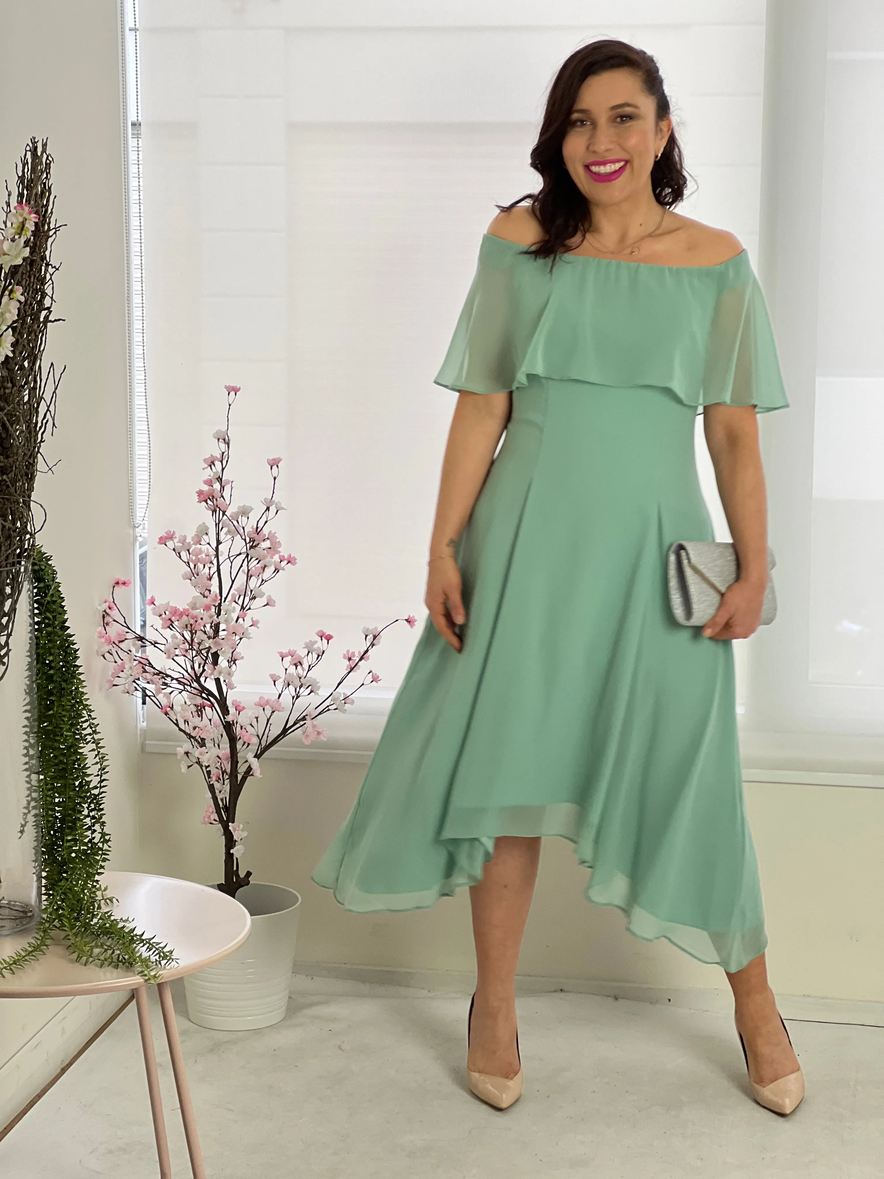 Sonya Mint Evening Dress