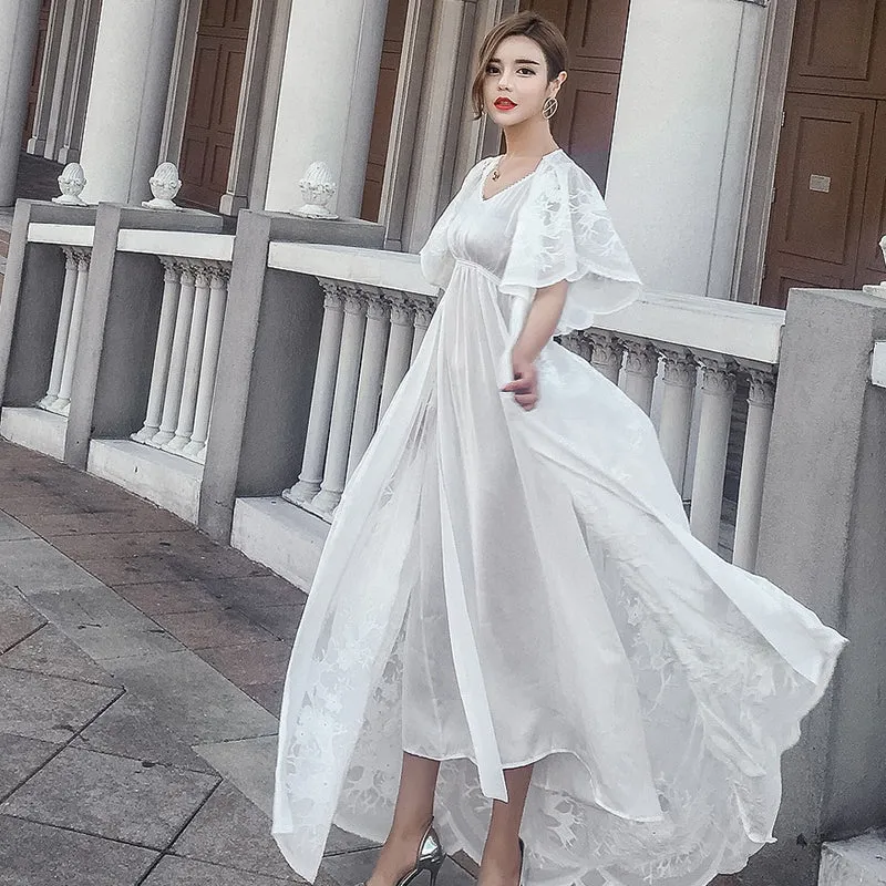 Sophisticated Pattern Embroidery Dress