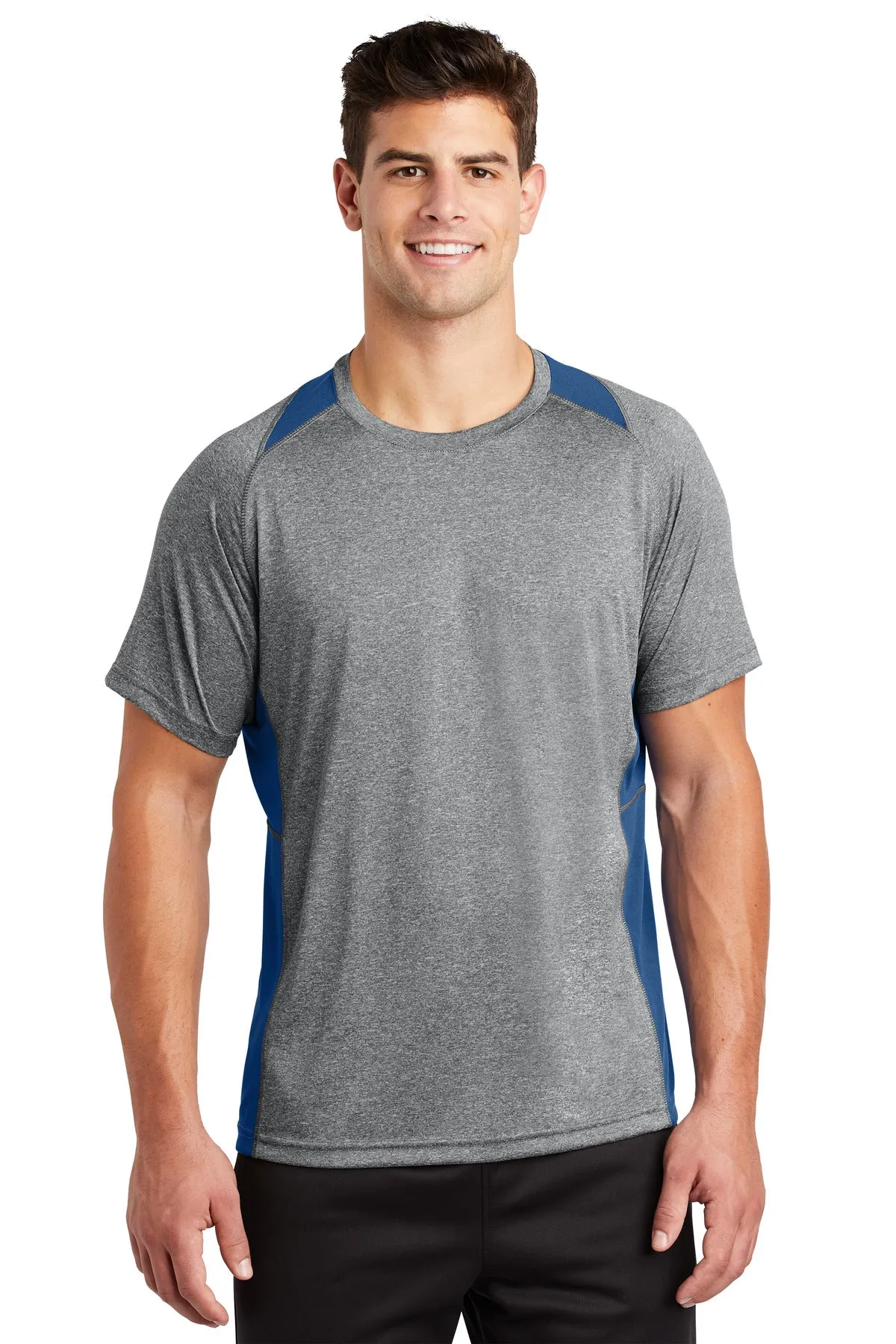 Sport-Tek® Heather Colorblock Contender Tee