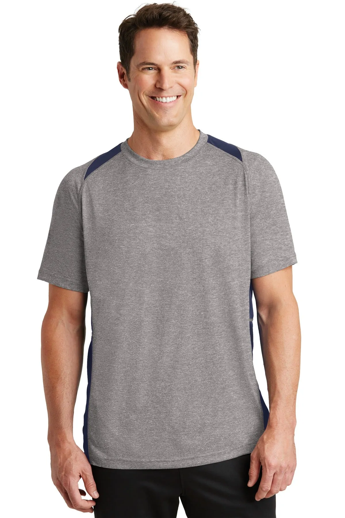 Sport-Tek® Heather Colorblock Contender Tee