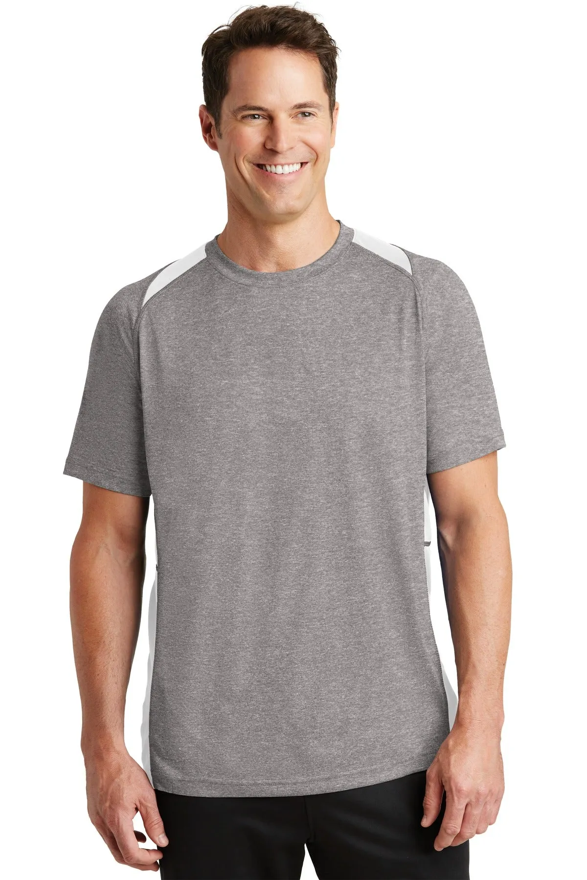 Sport-Tek® Heather Colorblock Contender Tee