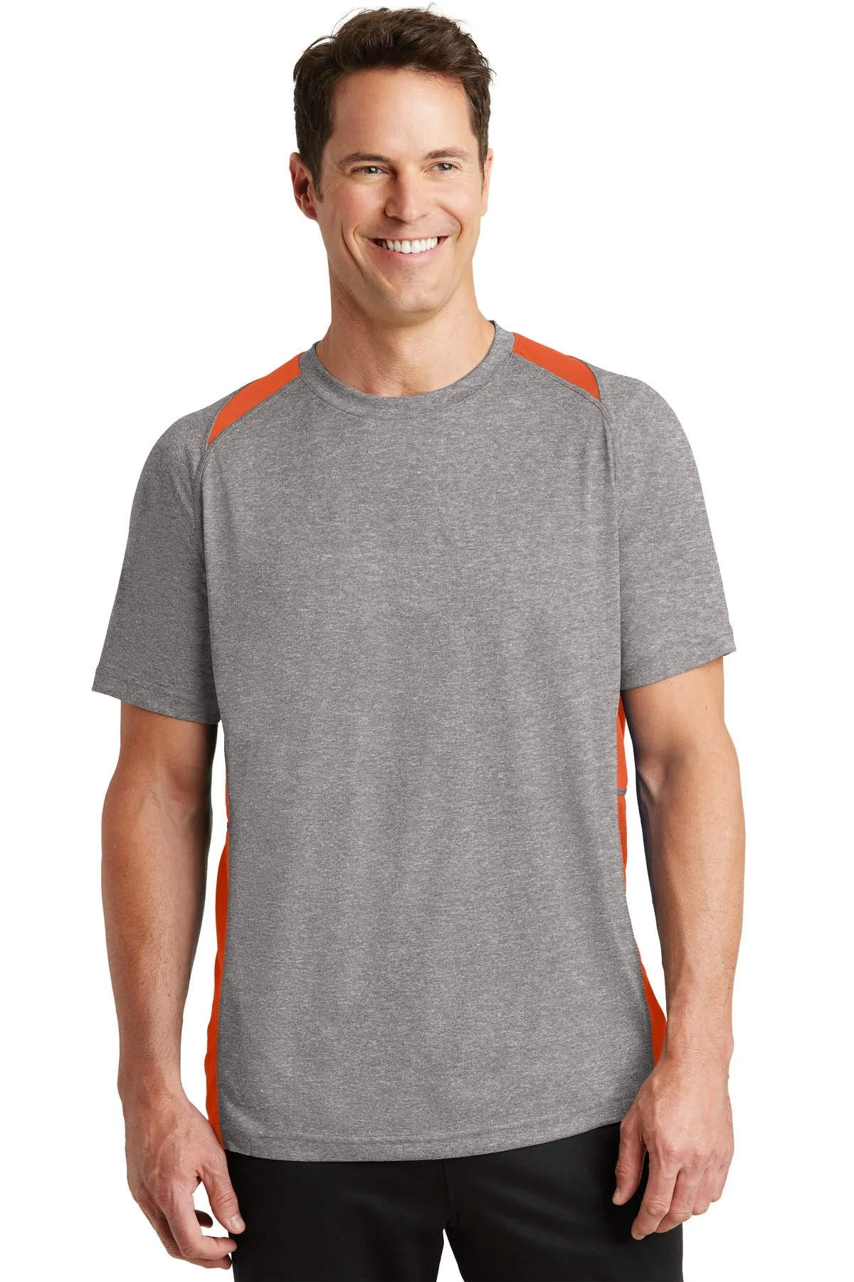 Sport-Tek® Heather Colorblock Contender Tee