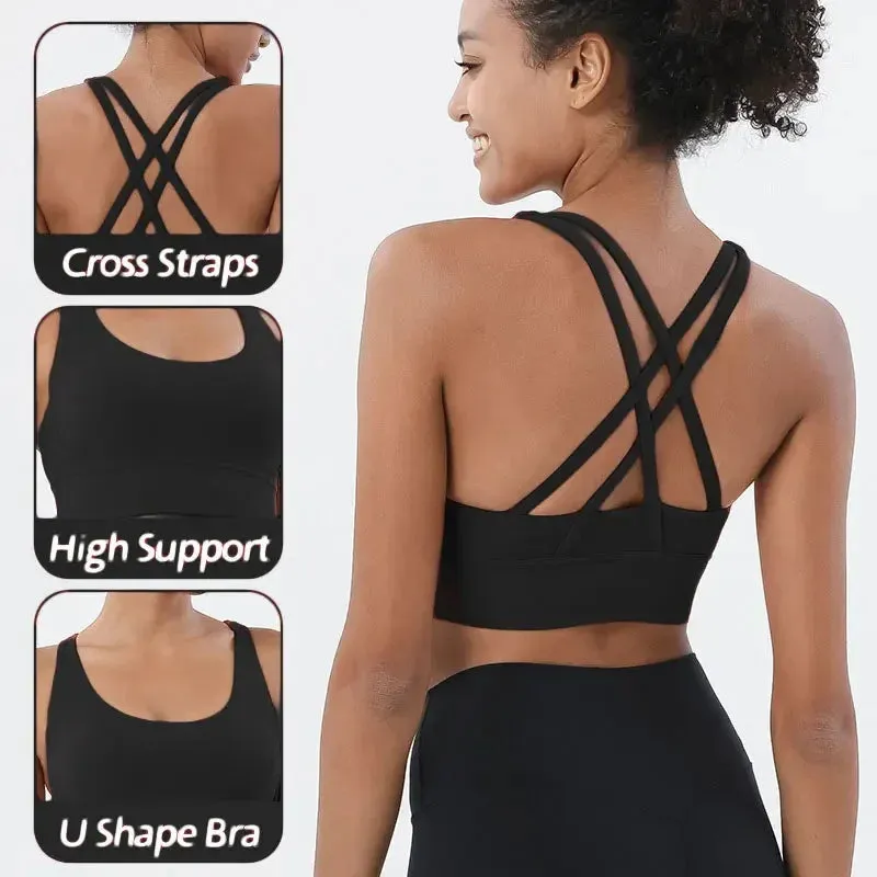 Sports Bra and Leggings Two-Piece Set - Women's Gym Outfit
