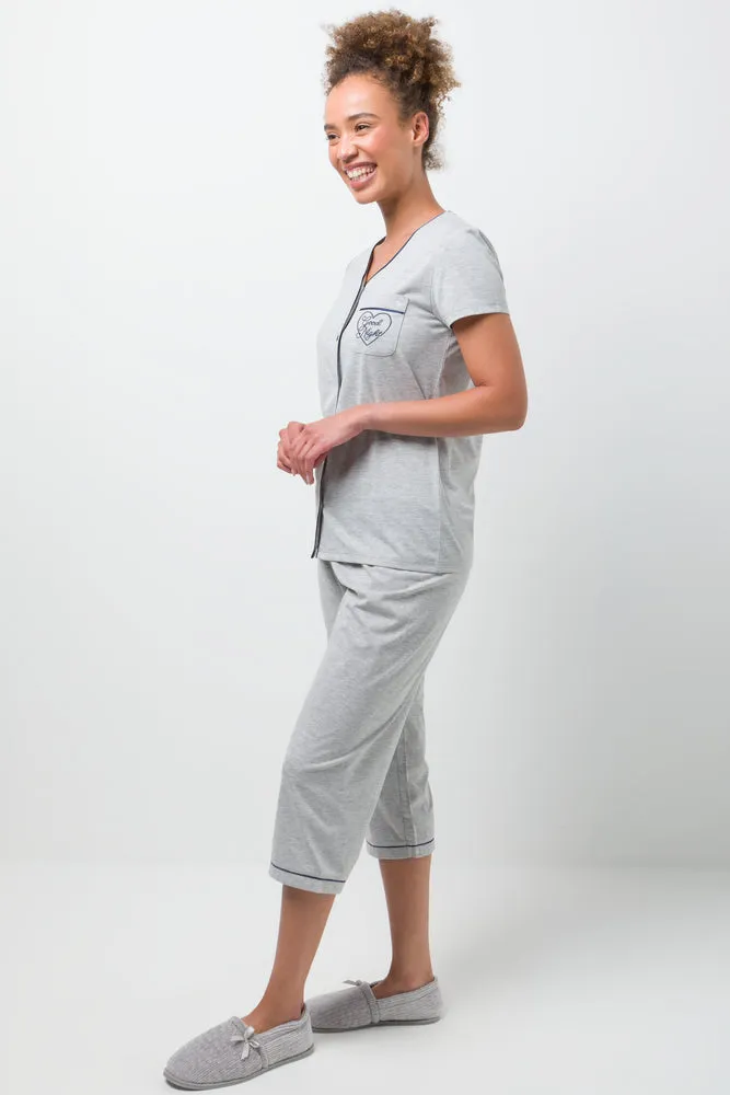 Spot Pyjamas Grey