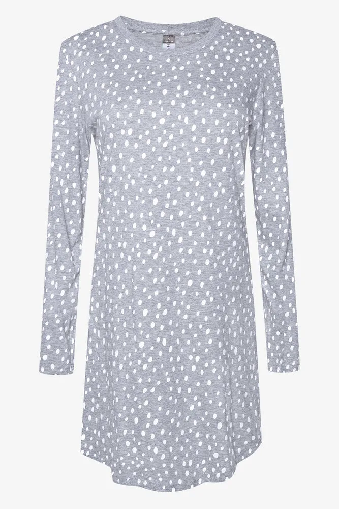 Spotted Sleepshirt Grey