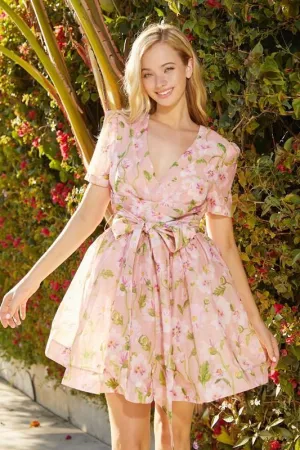 Spring Blossom Wrap Dress Embrace Floral Elegance