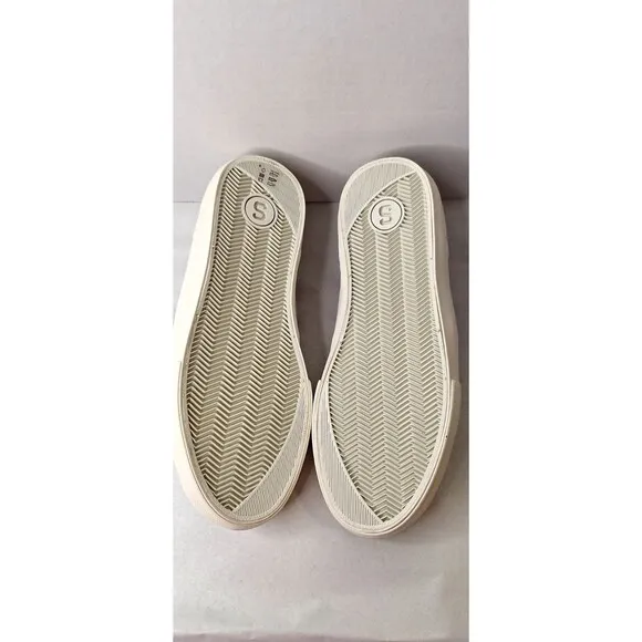 STATE FOOTWEAR Skateboard Sneakers Shoes Leland White Men's Sz 8M Lace Up Suede