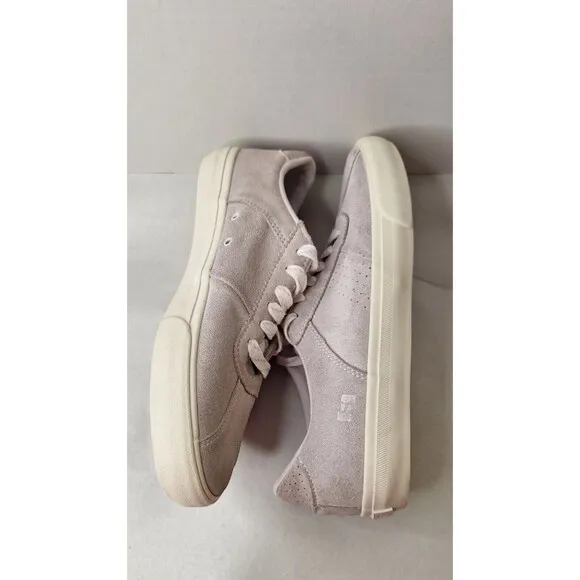 STATE FOOTWEAR Skateboard Sneakers Shoes Leland White Men's Sz 8M Lace Up Suede