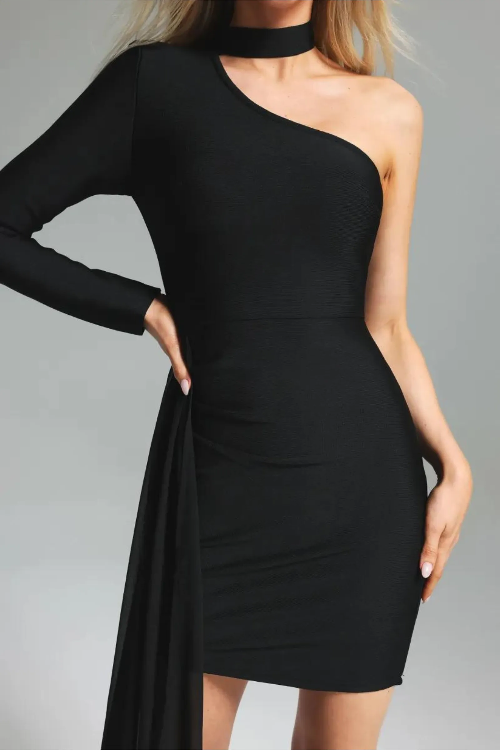 Stella One Shoulder Bandage Dress- Miss Molly brand