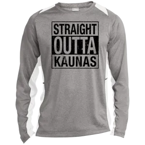Straight Outta Kaunas - Men's Long Sleeve Colorblock Activewear Performance T