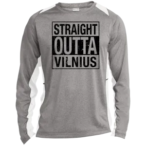 Straight Outta Vilnius - Men's Long Sleeve Colorblock Activewear Performance T