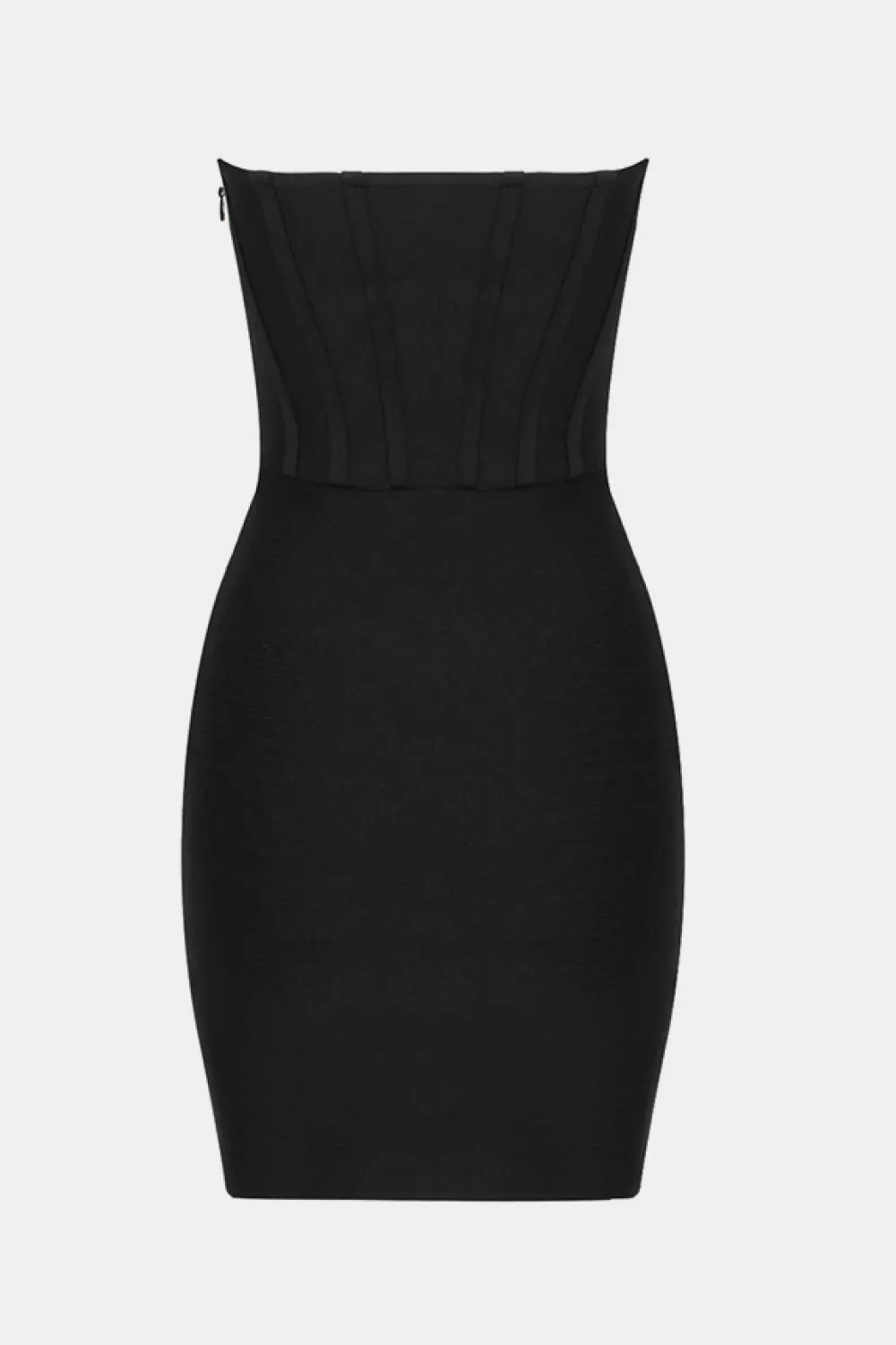 Strapless Seam Detail Mini Dress