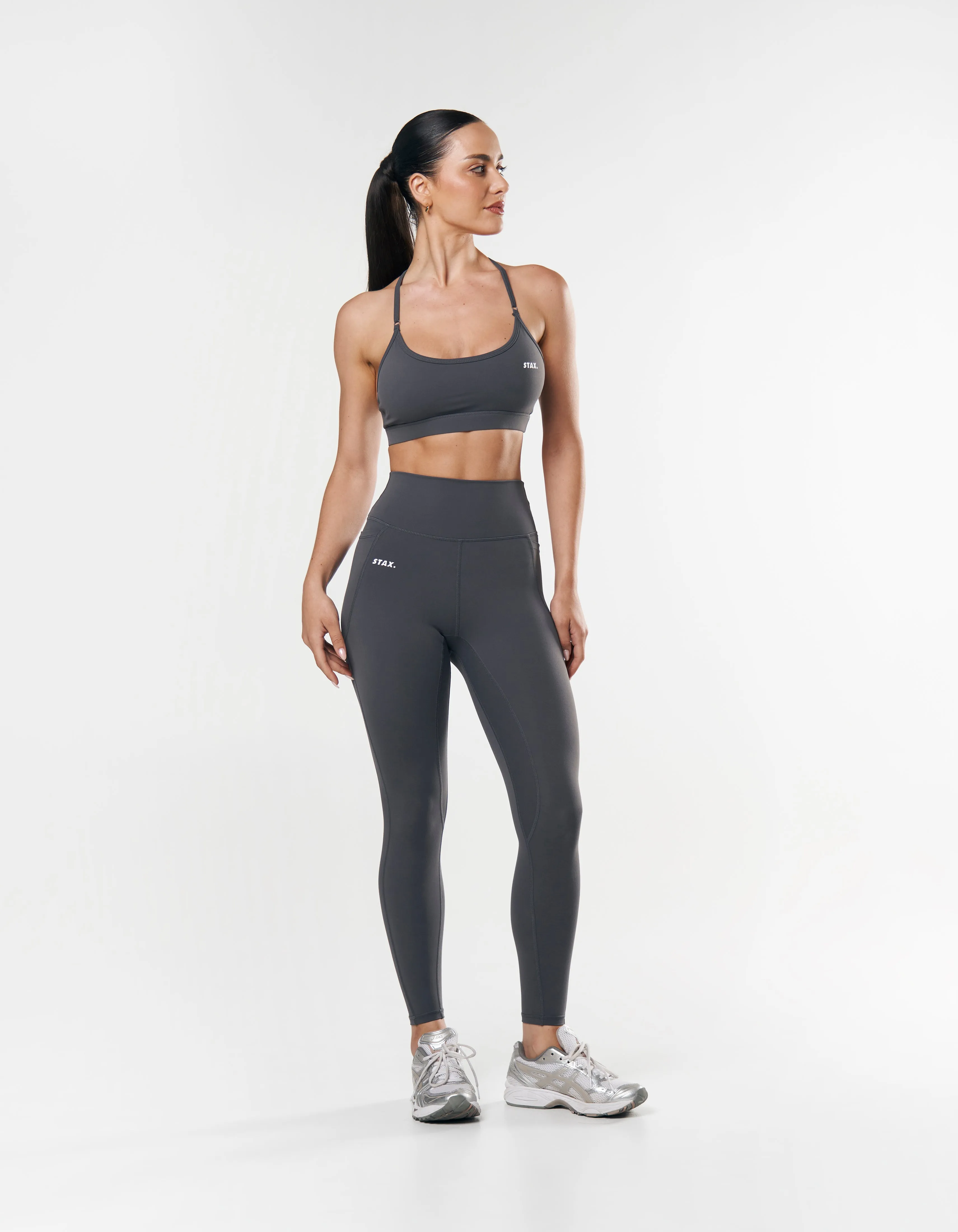 Strappy Crop NANDEX ™ - Charcoal Grey
