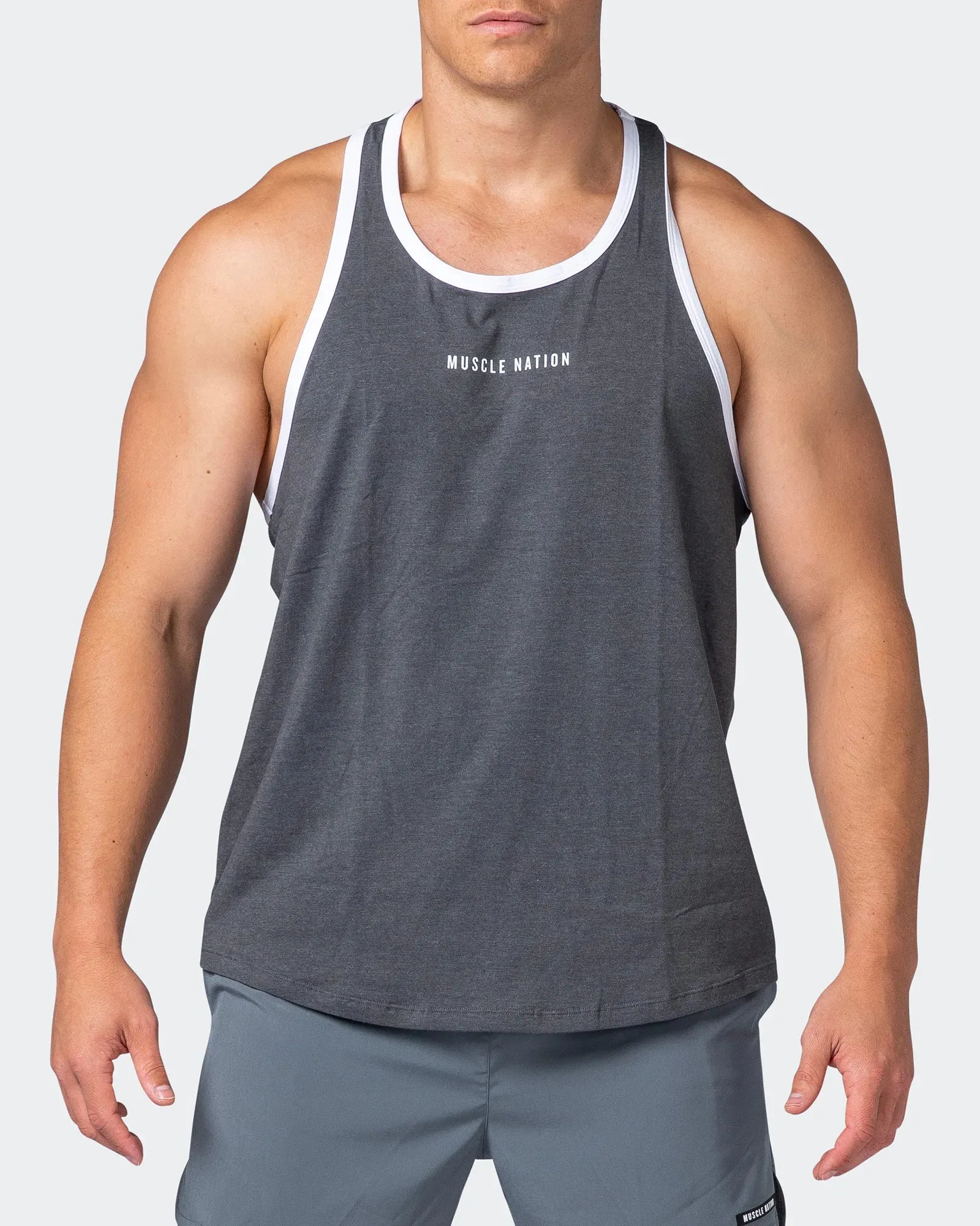 Striker Y Back Singlet - Tornado Marl