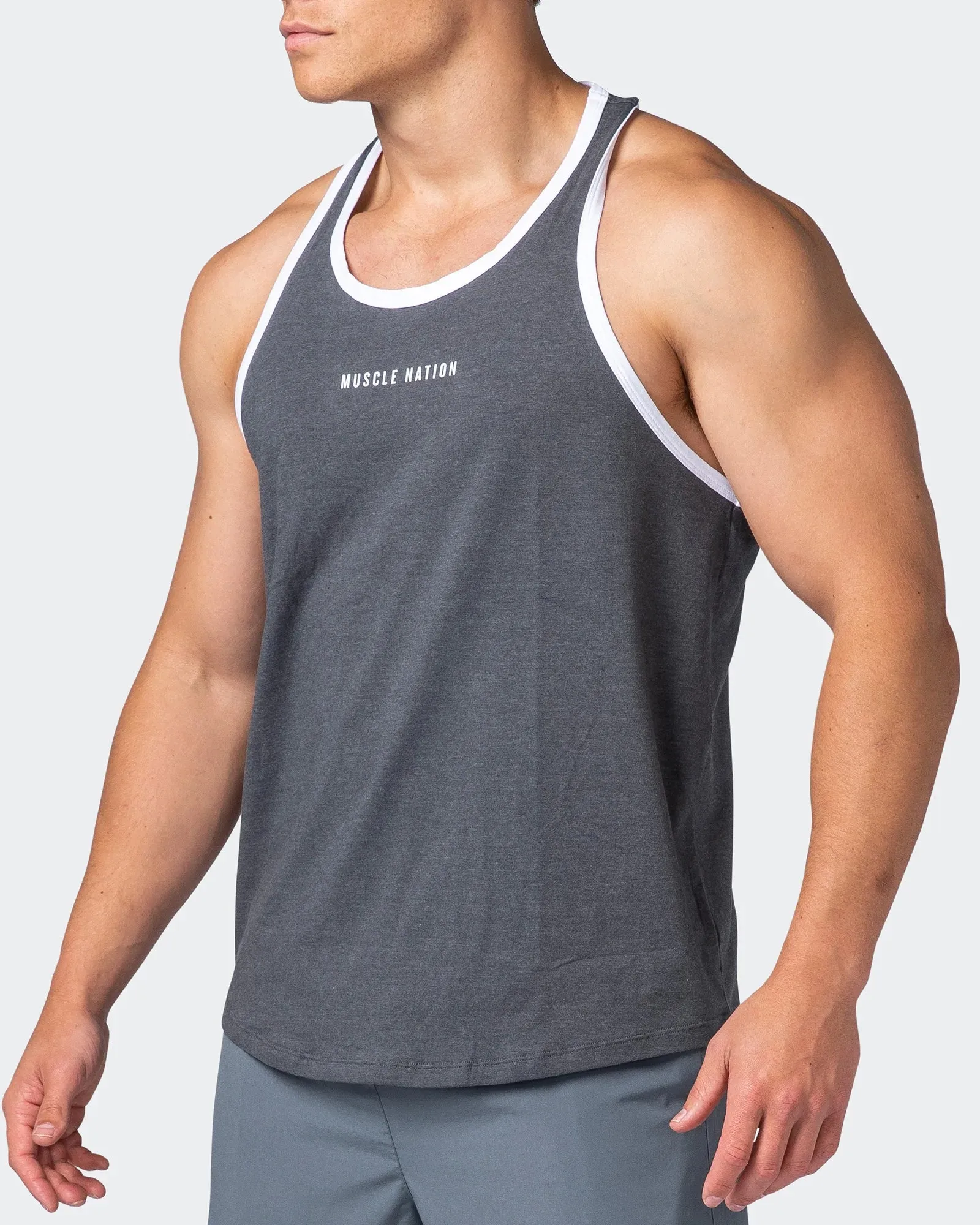Striker Y Back Singlet - Tornado Marl