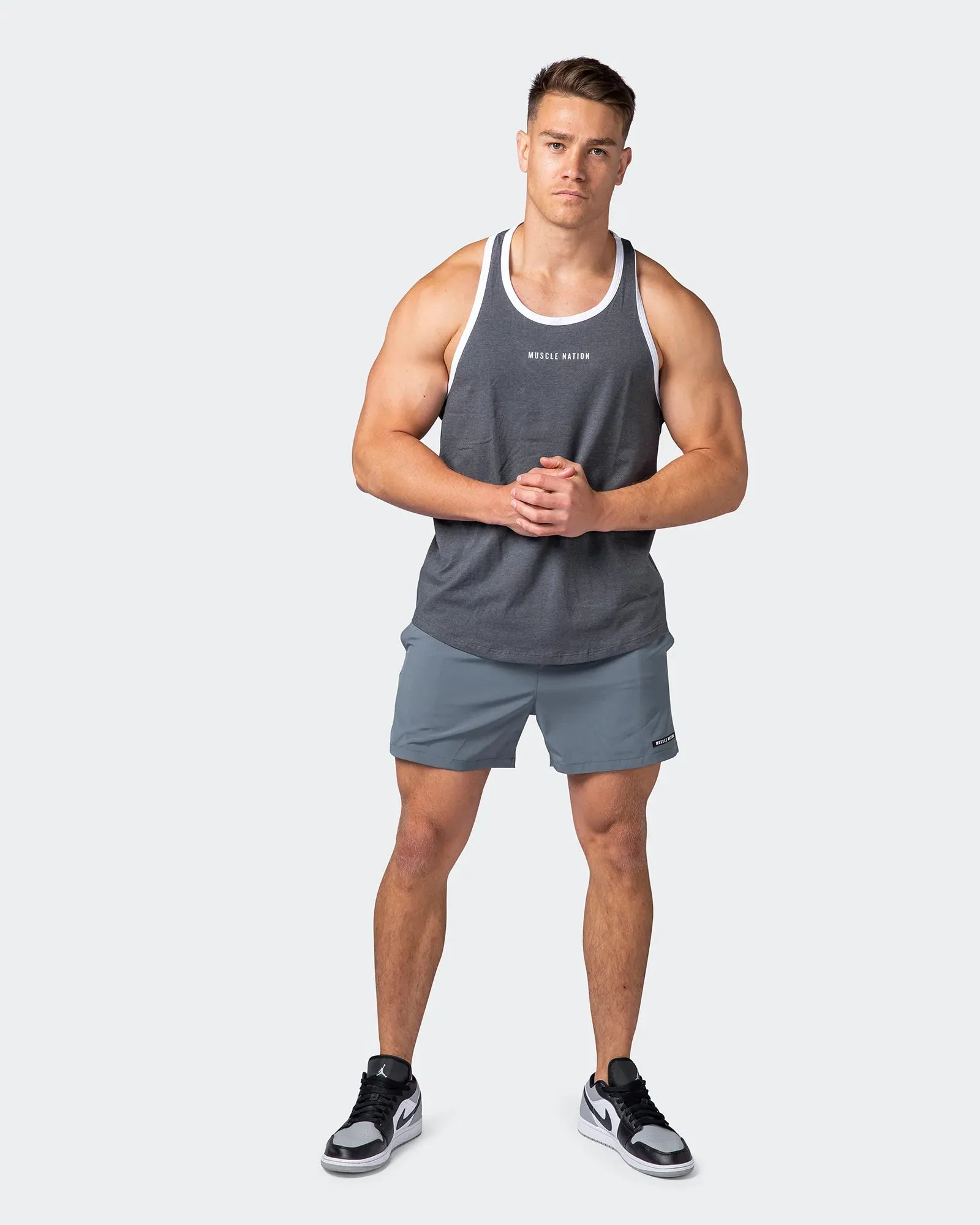 Striker Y Back Singlet - Tornado Marl