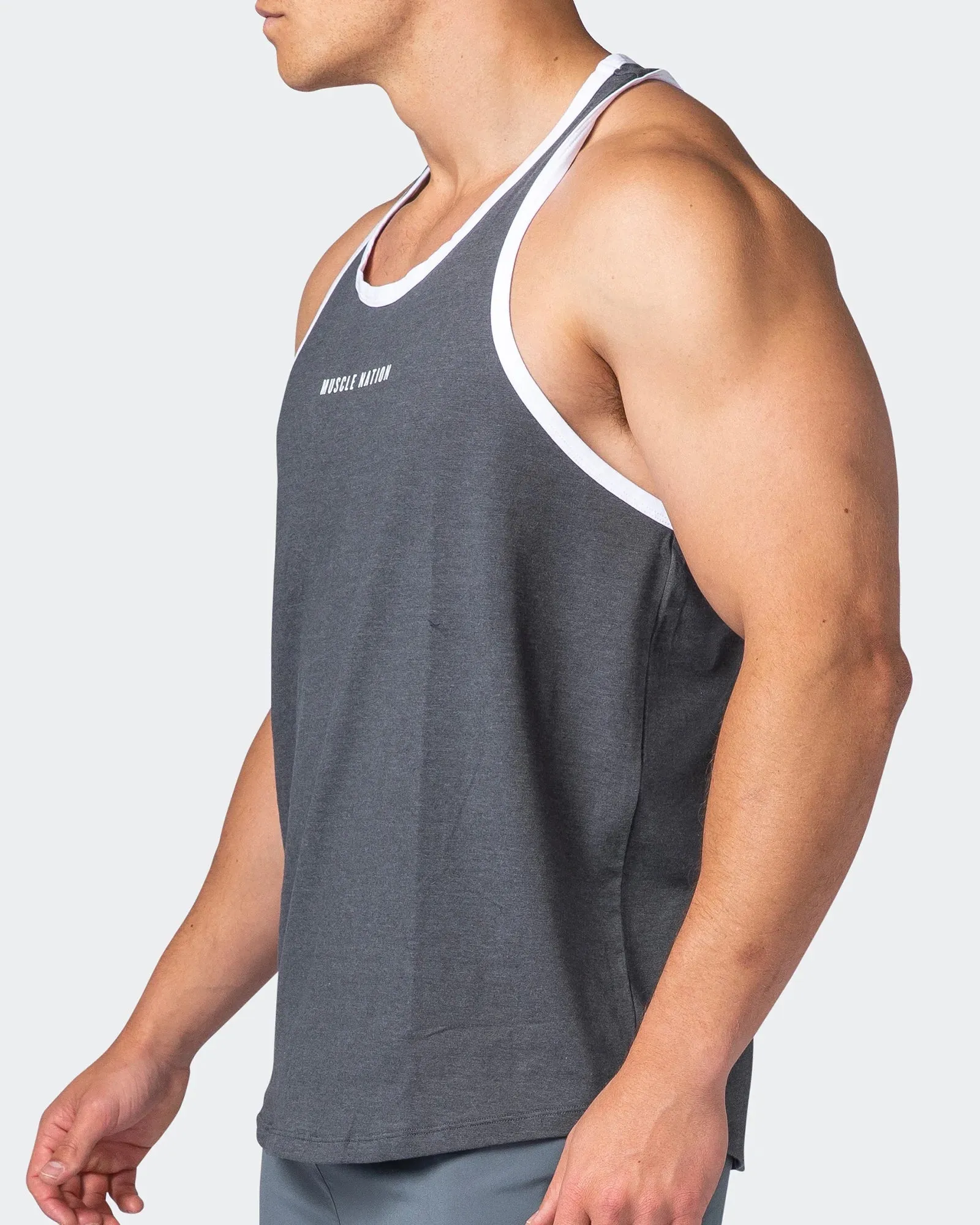 Striker Y Back Singlet - Tornado Marl