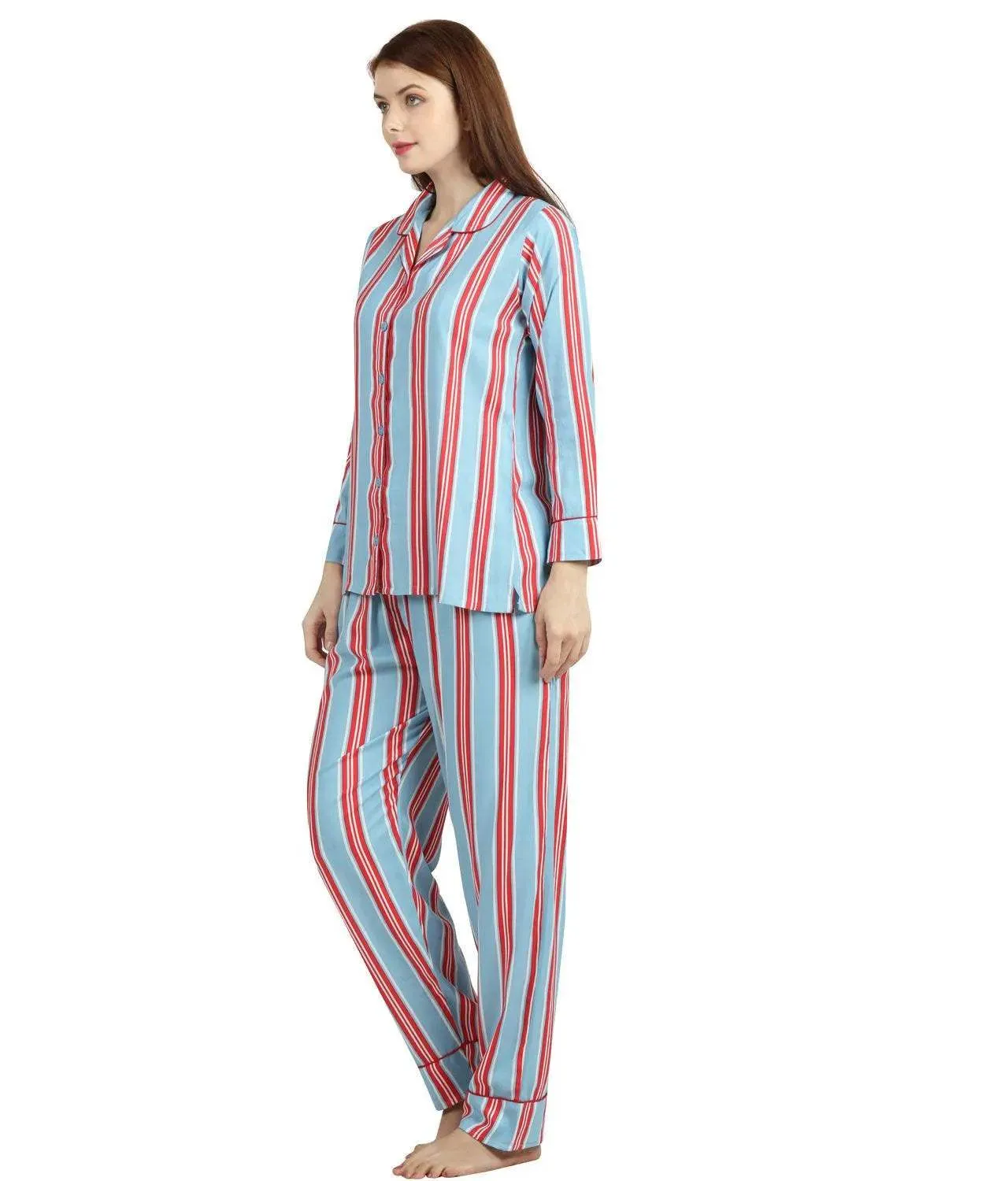 Striped Night Suit