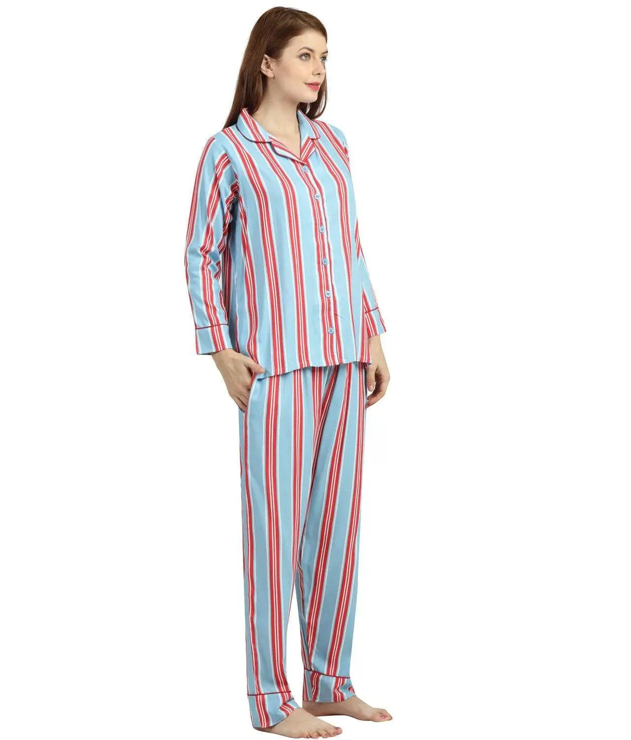Striped Night Suit