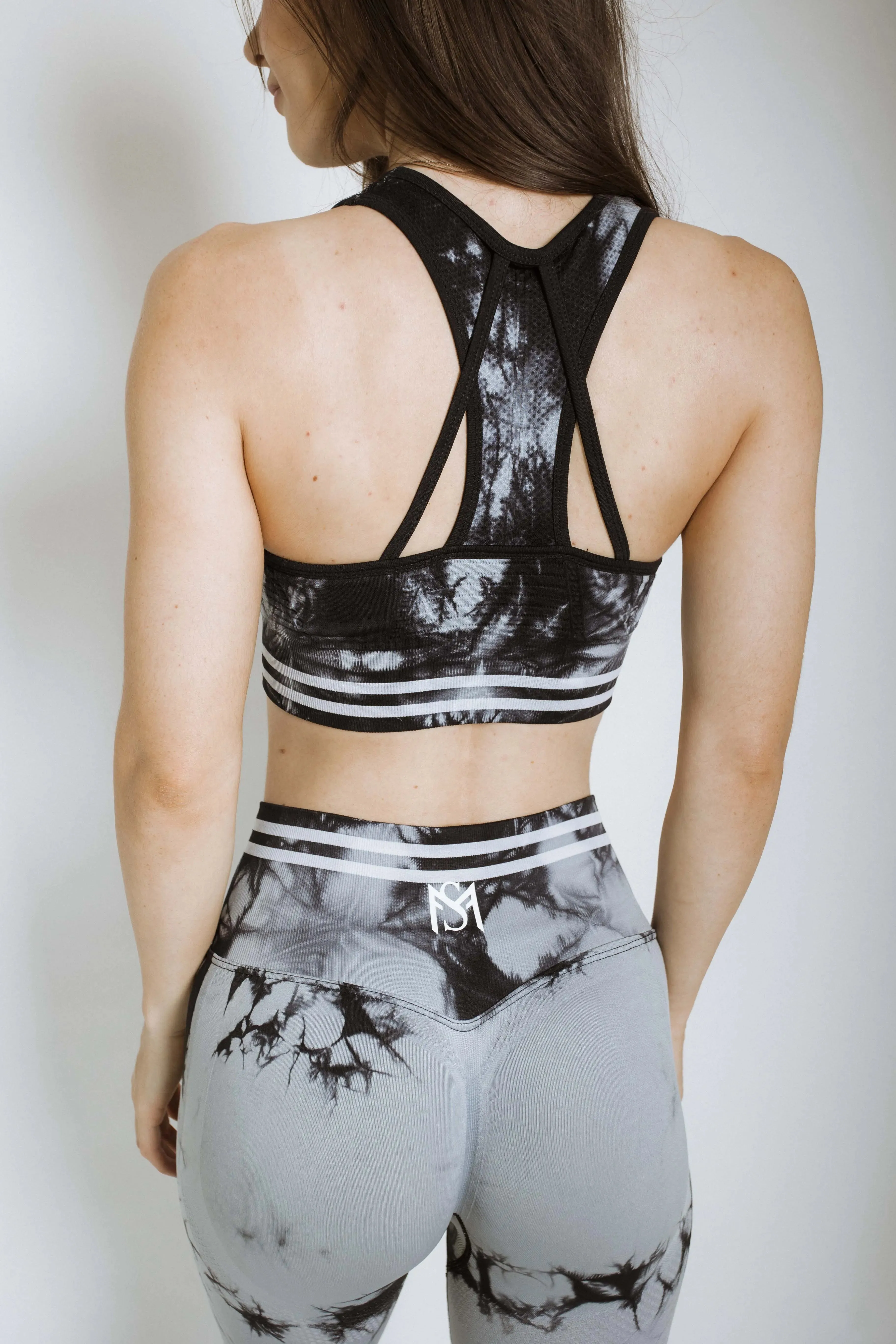 Striped Performance Set Grey