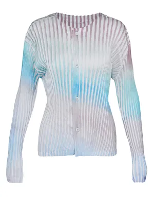 Suffused Pleats Cardigan