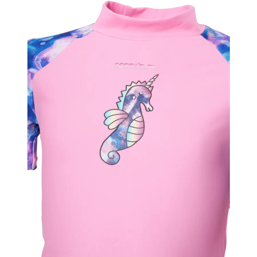 Sun Protection Top And Short Pink