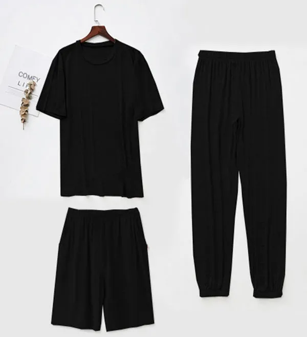 Super Soft Modal Men's 3-Piece Sleep Suit & Homewear Set