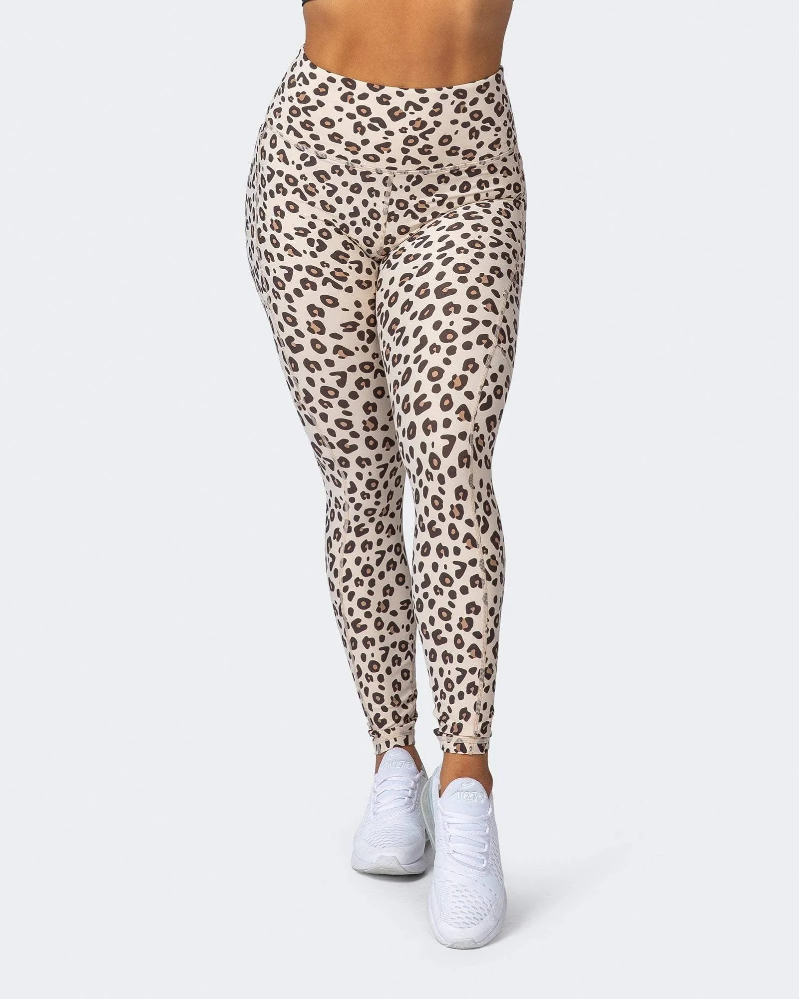 Superior Squat Pocket Ankle Length Leggings - Cheetah Print