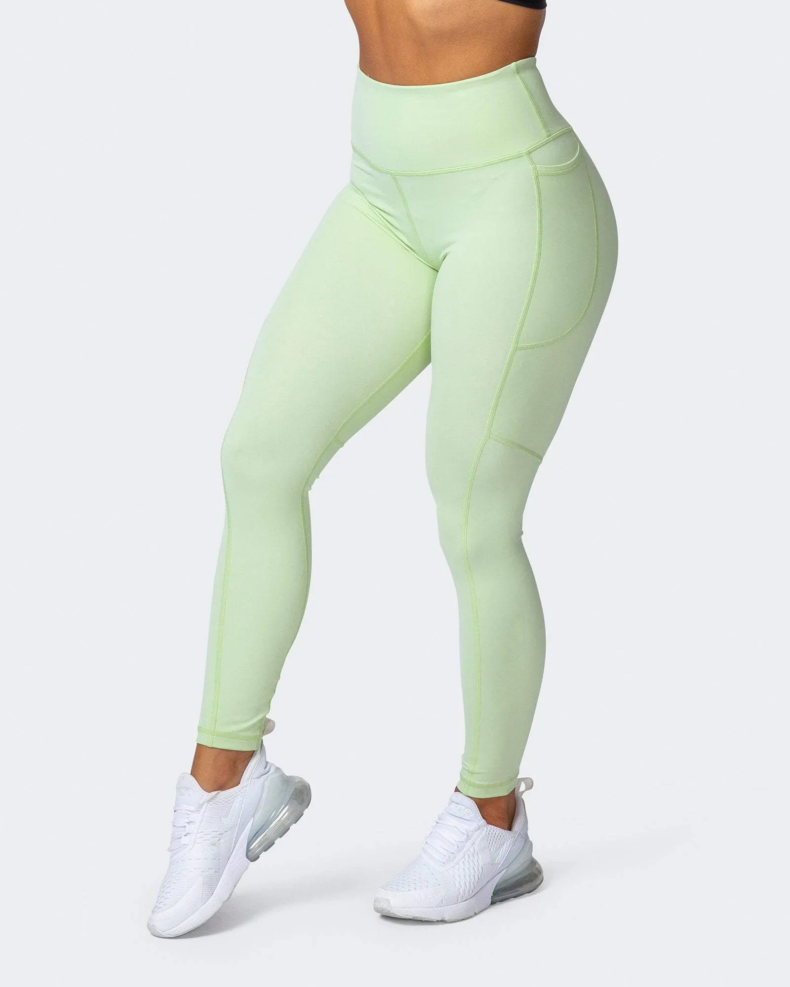Superior Squat Pocket Ankle Length Leggings - Minty