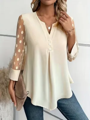 Susana® | Elegances Long Sleeve Top With Sophisticated