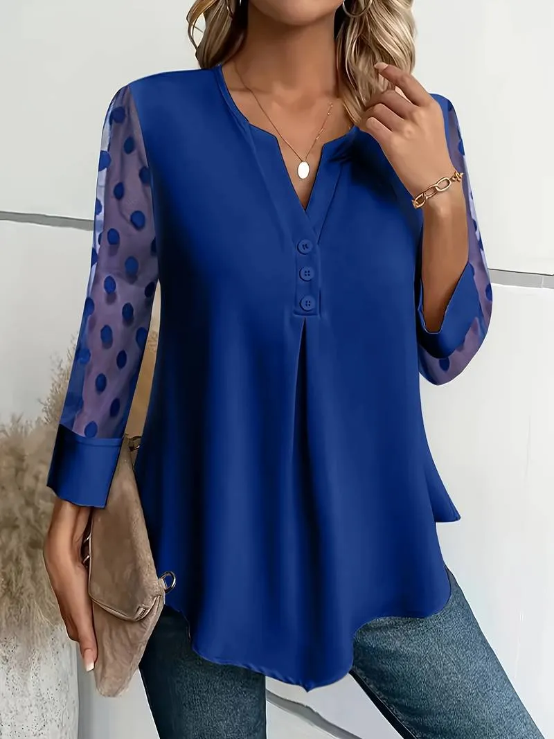 Susana® | Elegances Long Sleeve Top With Sophisticated