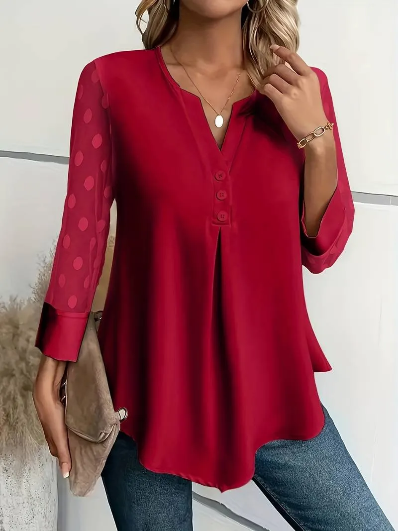 Susana® | Elegances Long Sleeve Top With Sophisticated
