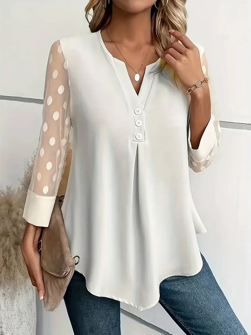 Susana® | Elegances Long Sleeve Top With Sophisticated