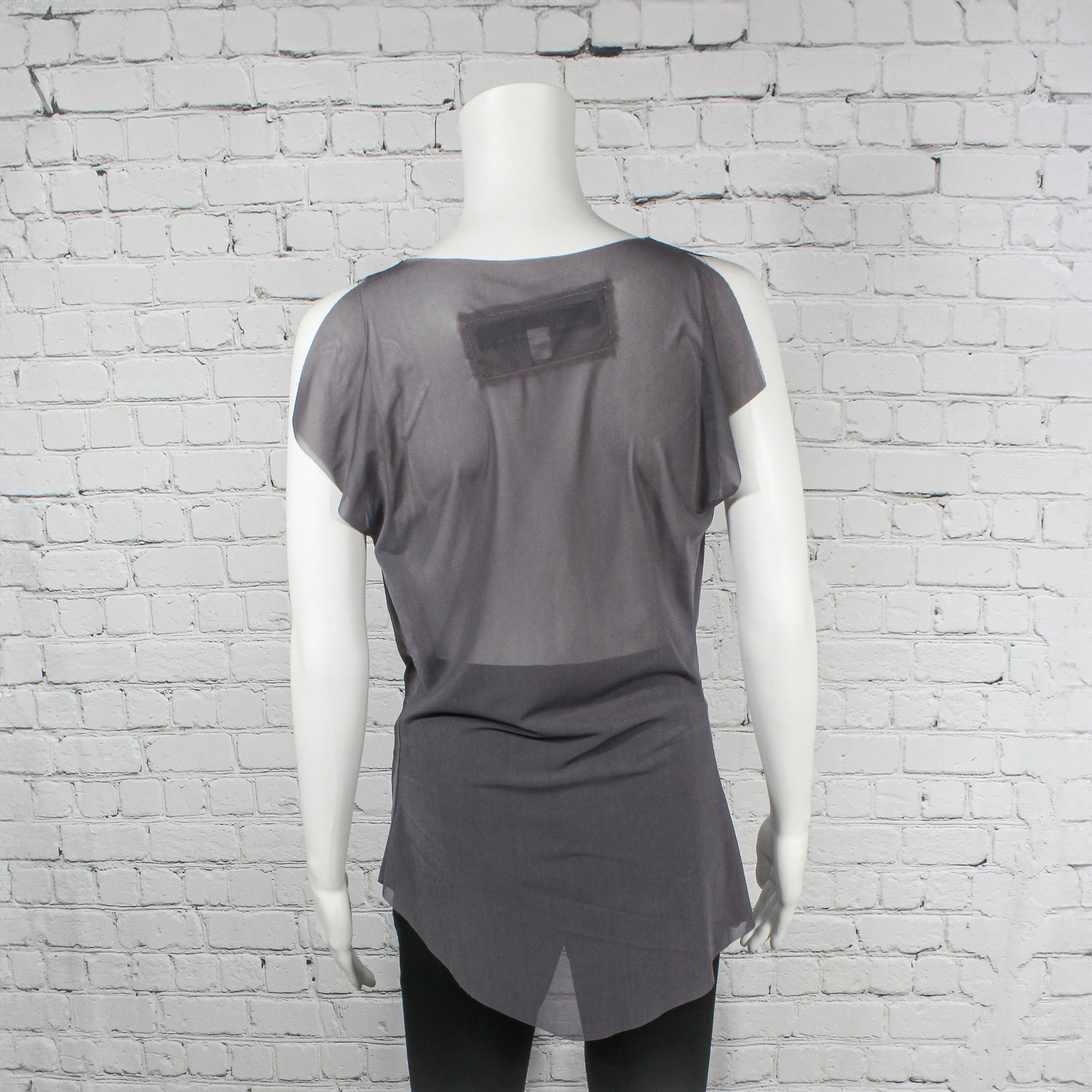 Sweet Sally Shirt in Gray Mesh by Kim Schalk