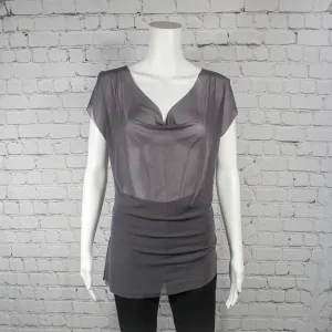 Sweet Sally Shirt in Gray Mesh by Kim Schalk