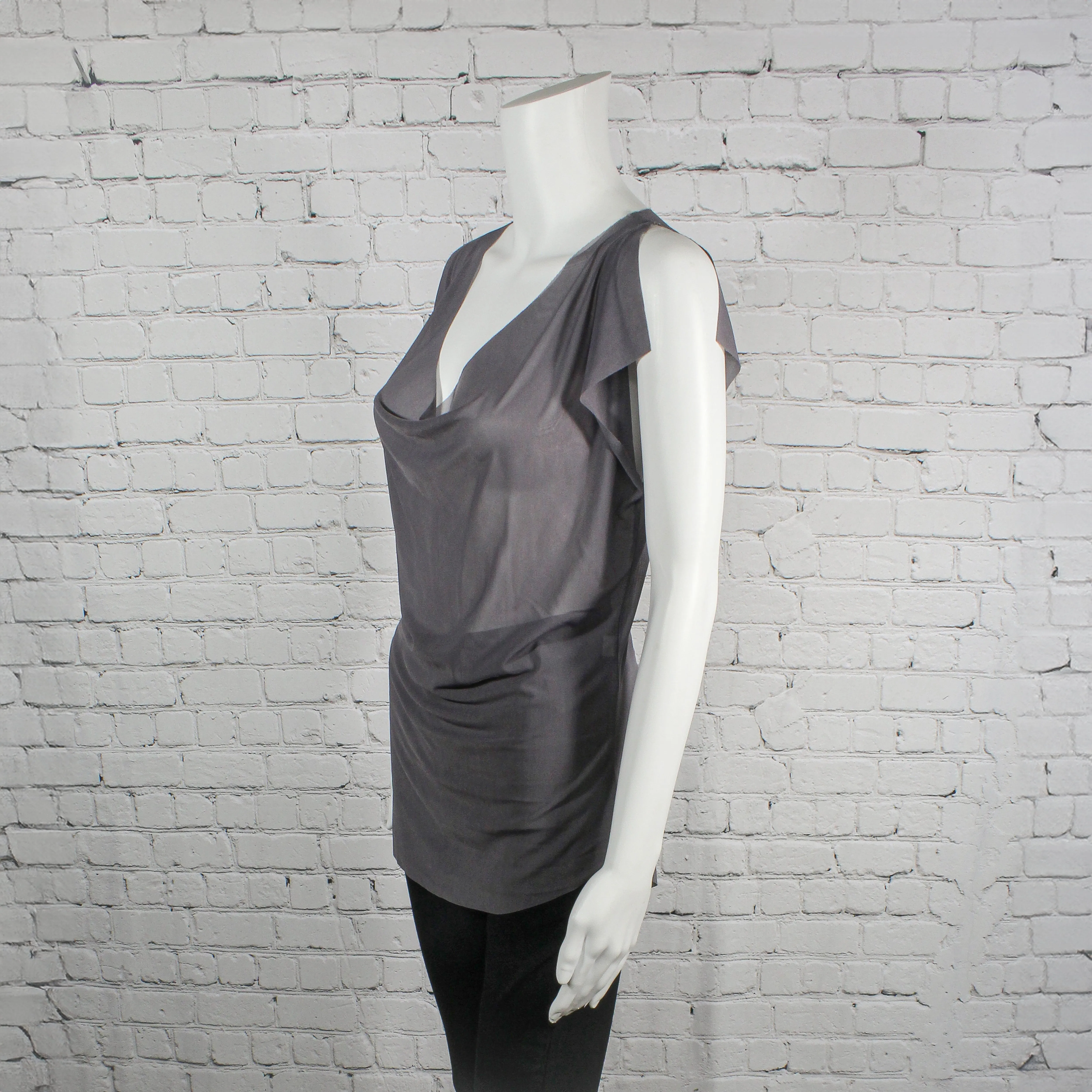 Sweet Sally Shirt in Gray Mesh by Kim Schalk