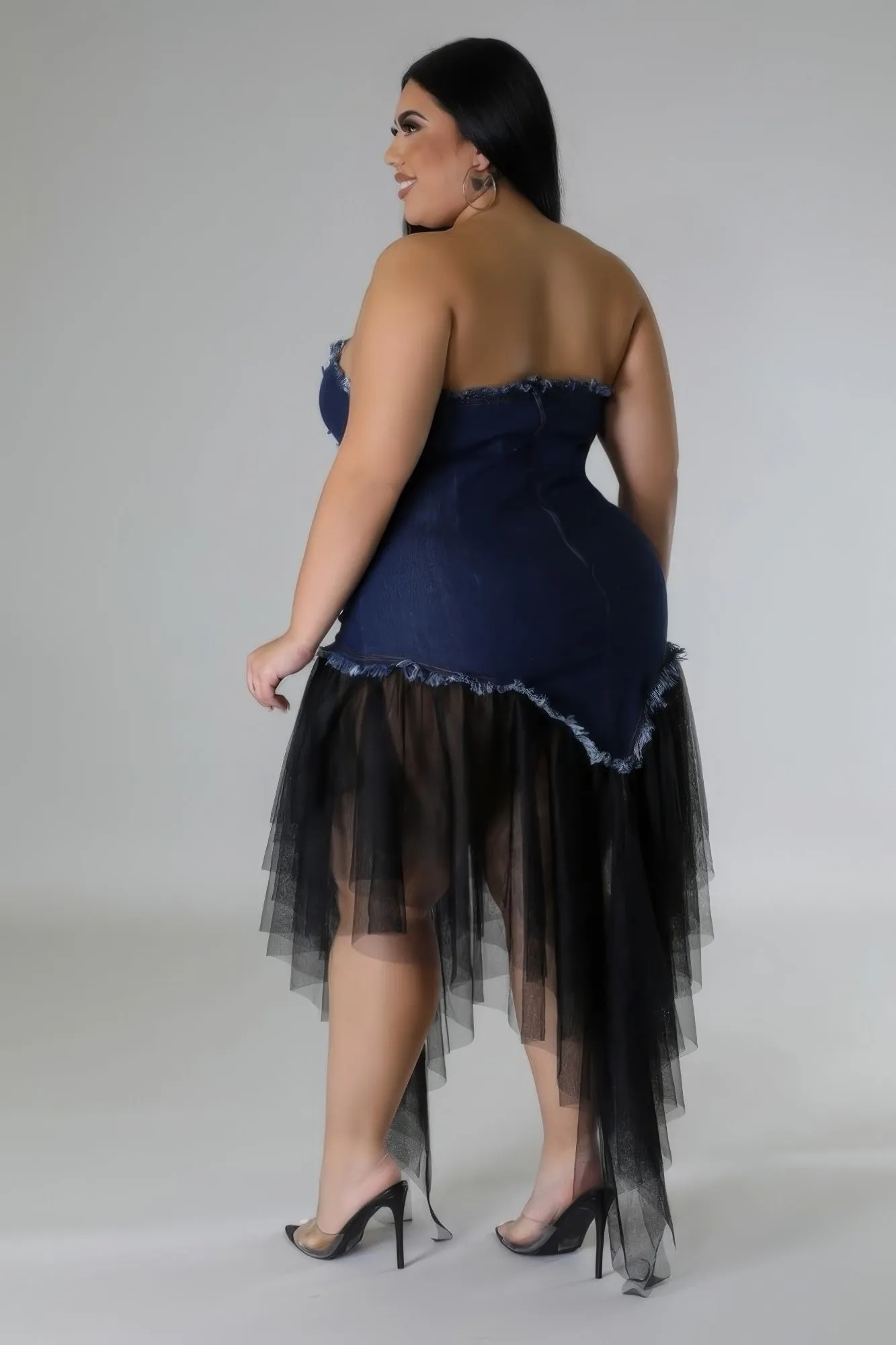 Sweetheart Denim Dress