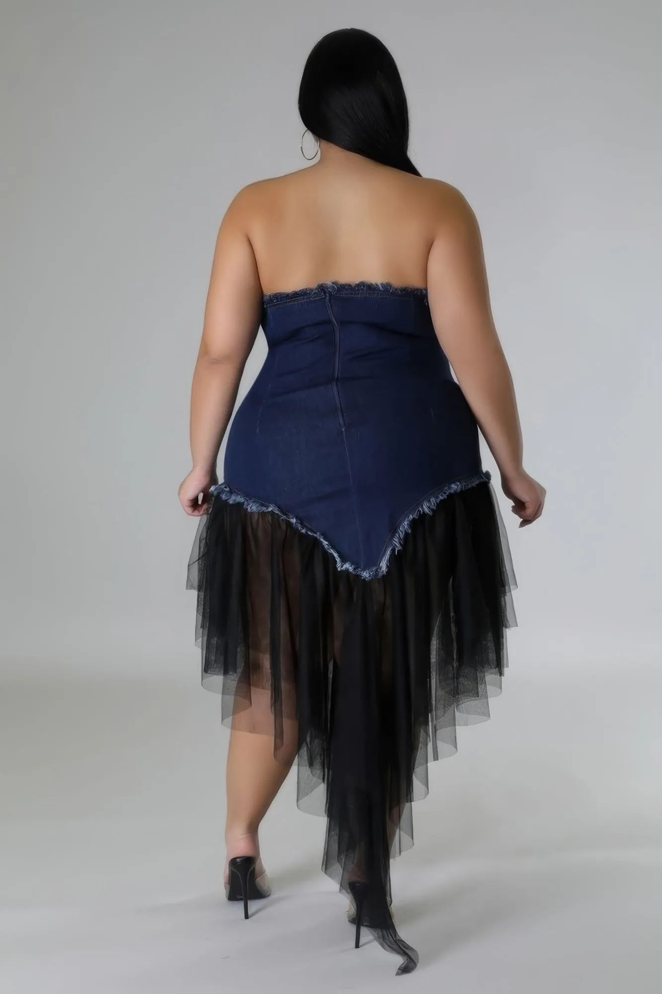 Sweetheart Denim Dress
