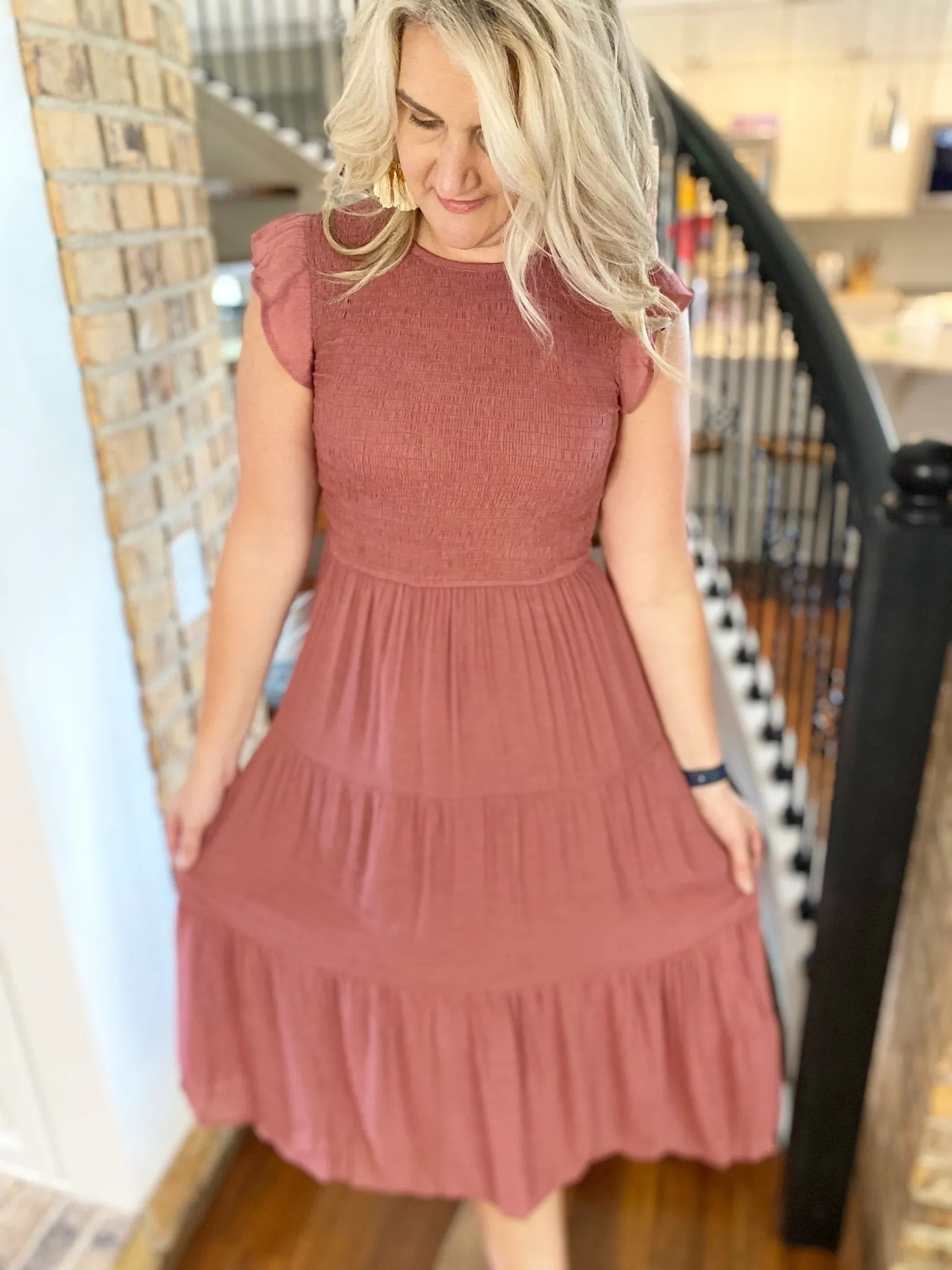 Tara Tiered Midi Dress