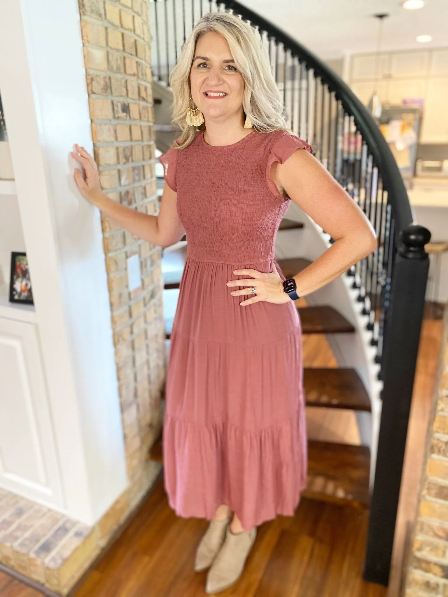 Tara Tiered Midi Dress