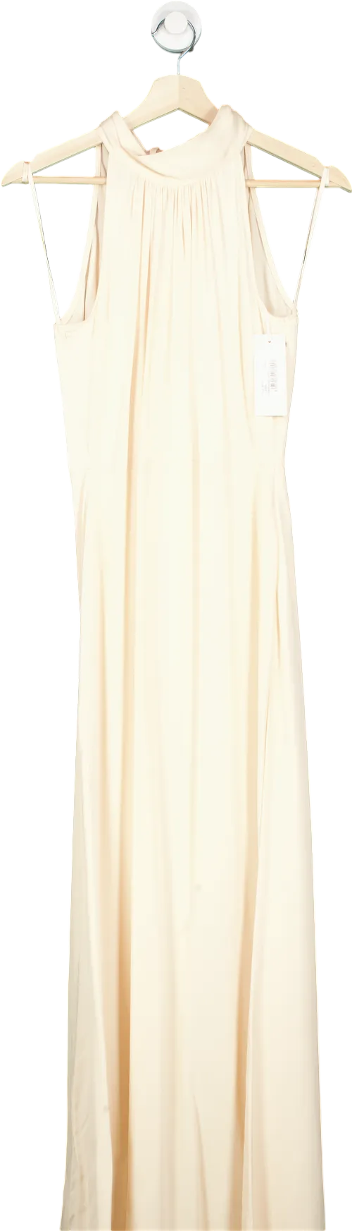 Ted Baker Champagne Ivory Tilly Satin Bow Detail Dress UK 8