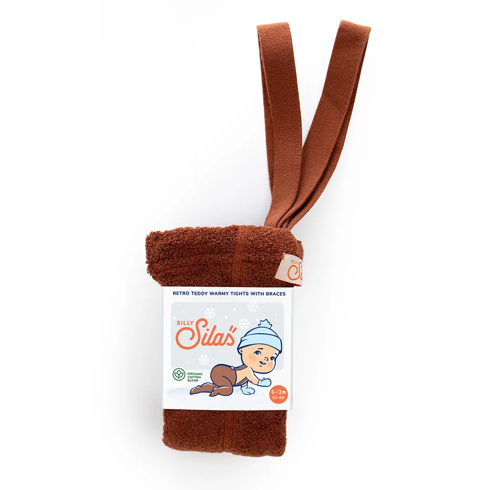 TEDDY WARMY SILLY SILAS TIGHTS CINNAMON