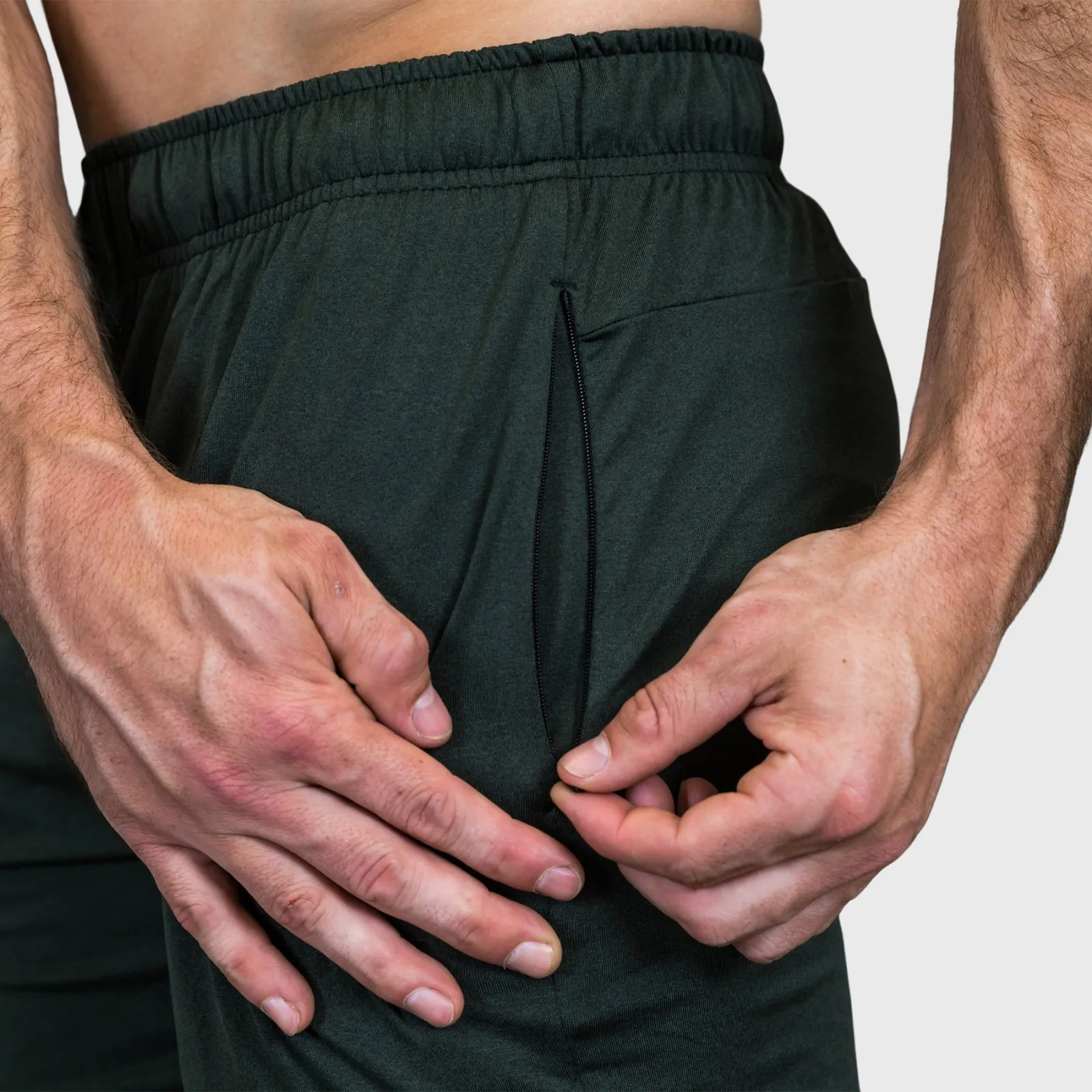 THE BRAVE - MEN'S AMPLIFY SHORTS - DARK OLIVE HEATHER