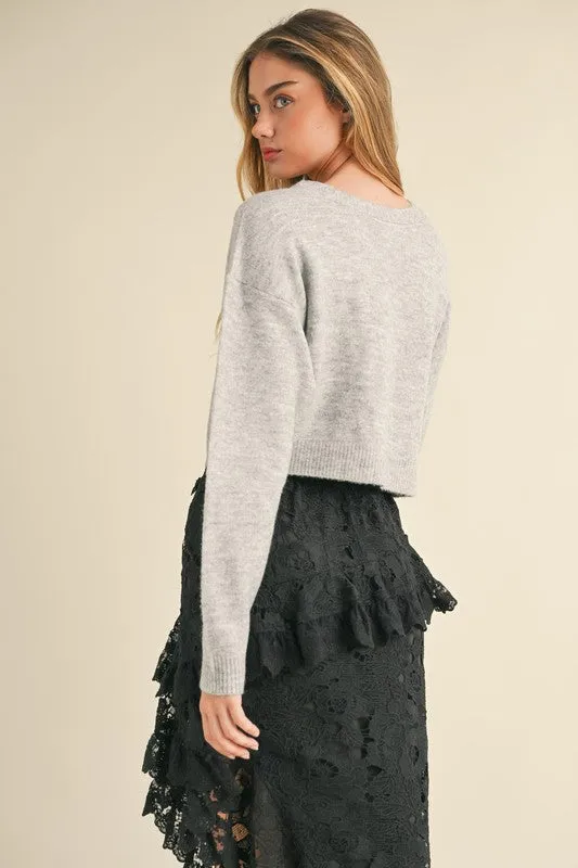 The Mina Bow Detail Sweater Top