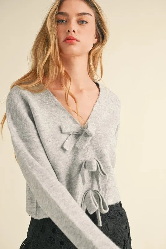 The Mina Bow Detail Sweater Top