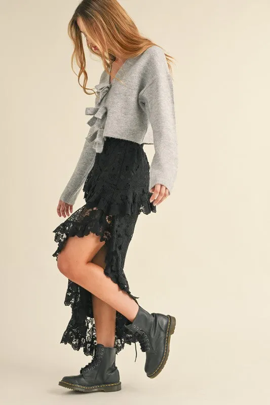 The Mina Bow Detail Sweater Top