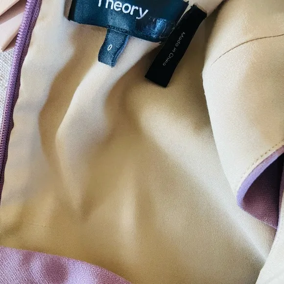 Theory Women's Dart Mini Classic Fit &amp; Flare Dress Mauve